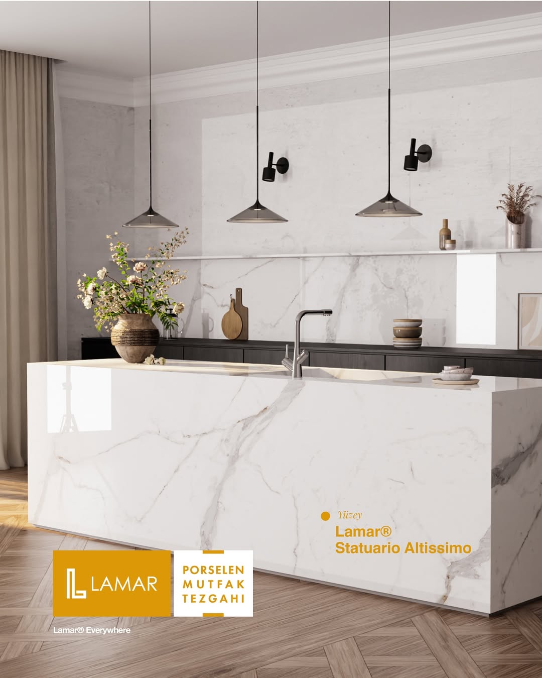 Lamar Porselen Offers Durable and Stylish Countertops for Modern Homes