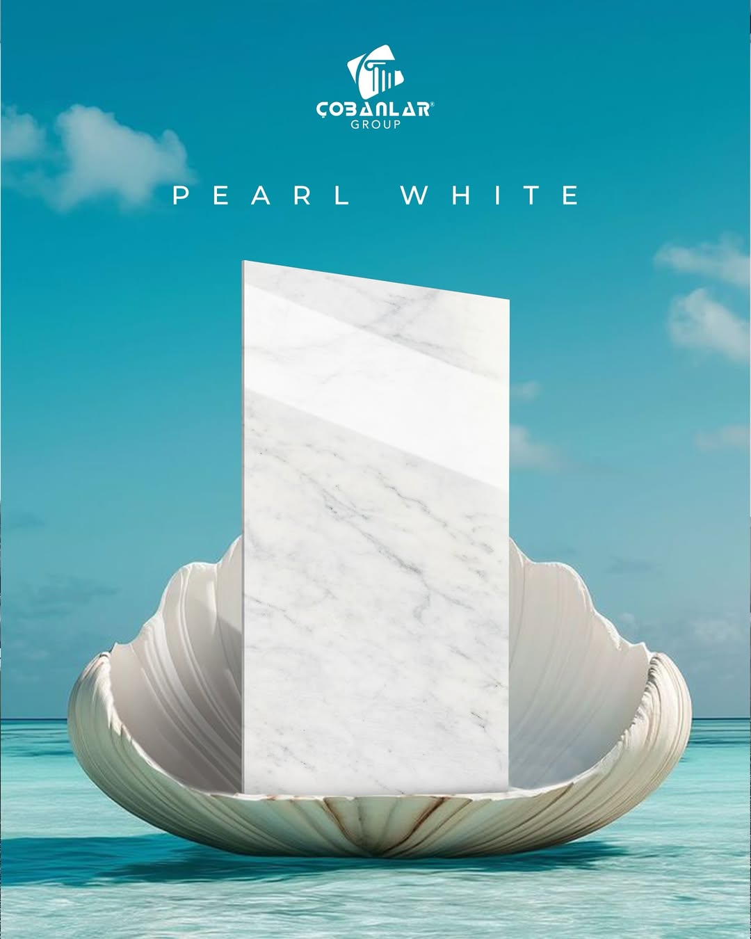 Çobanlar Group Showcases Pearl White Marble, Highlighting Natural Beauty in Design