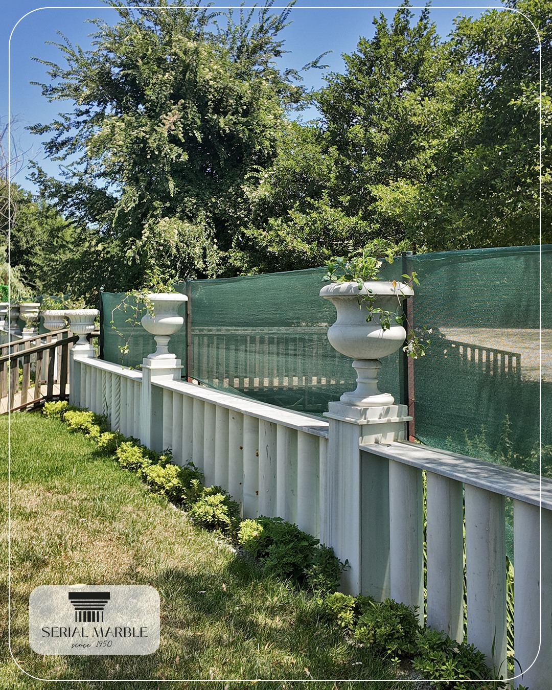 Marble Accents Enhance Outdoor Spaces with Classic Elegance