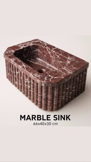 Elazığ Vişne Marble Lavabo: A Statement Piece for Modern Bathrooms